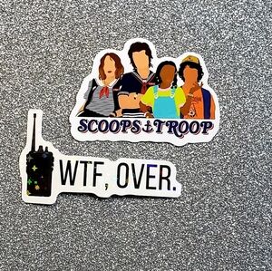 10/$10 STRANGER THINGS waterproof sticker